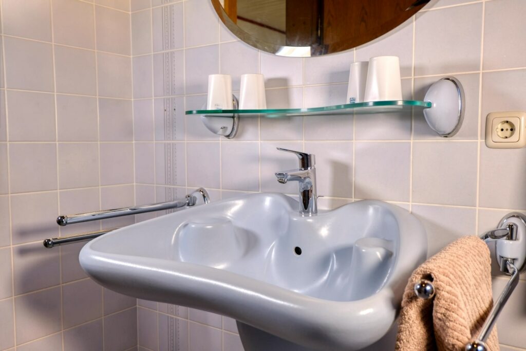 Gästehaus Lehne Ferienwohnung No. 3 - Waschbecken