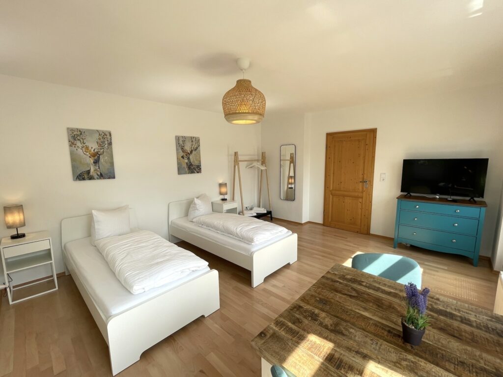 Ferienwohnung No. 5 Gästehaus Lehne - Schlafzimmer 2 Gesamtansicht